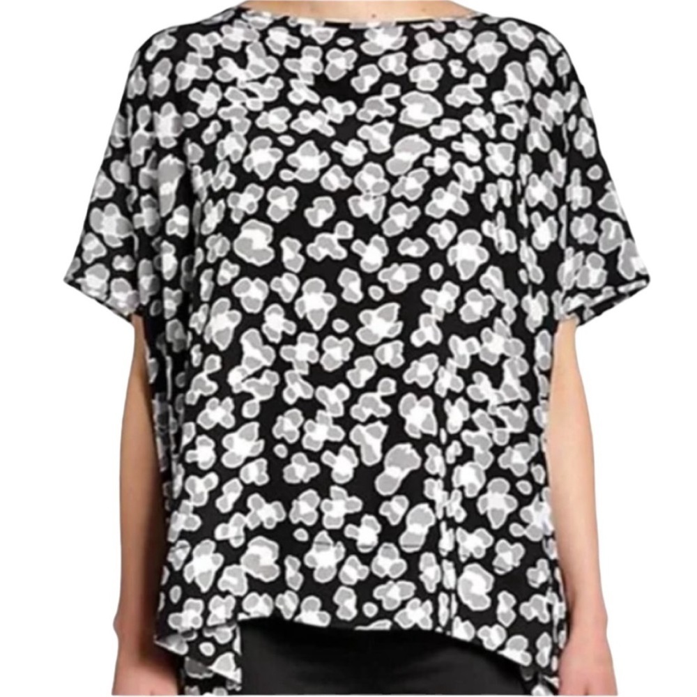 Diane Von Furstenberg silk hanky blouse oversized fit size S excellent condition